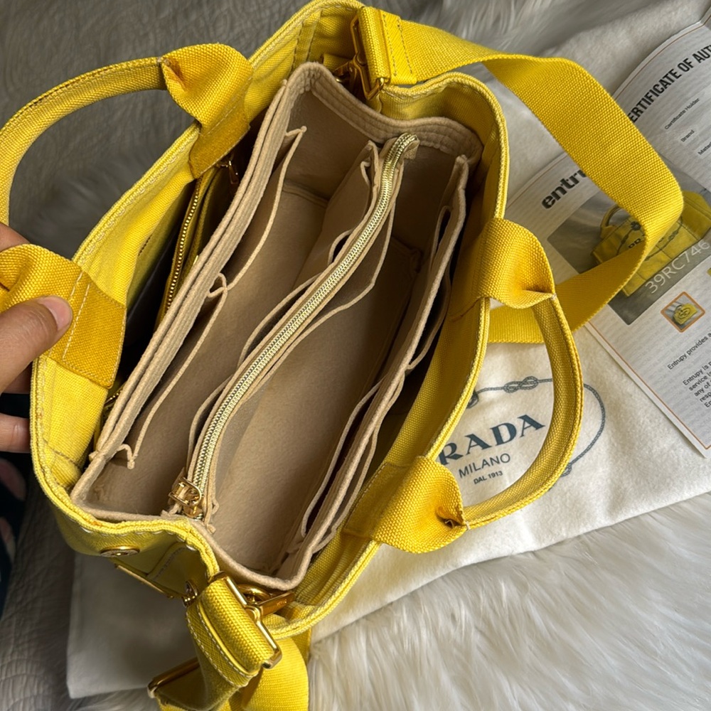 Prada Canapa Girasole 🌻 Small 2 way bag - Picture 9 of 17